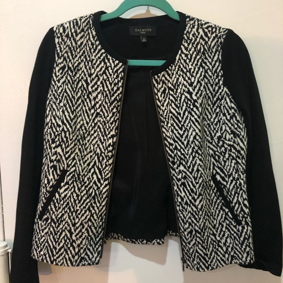 Talbots zip up blazer - Picture 1 of 4